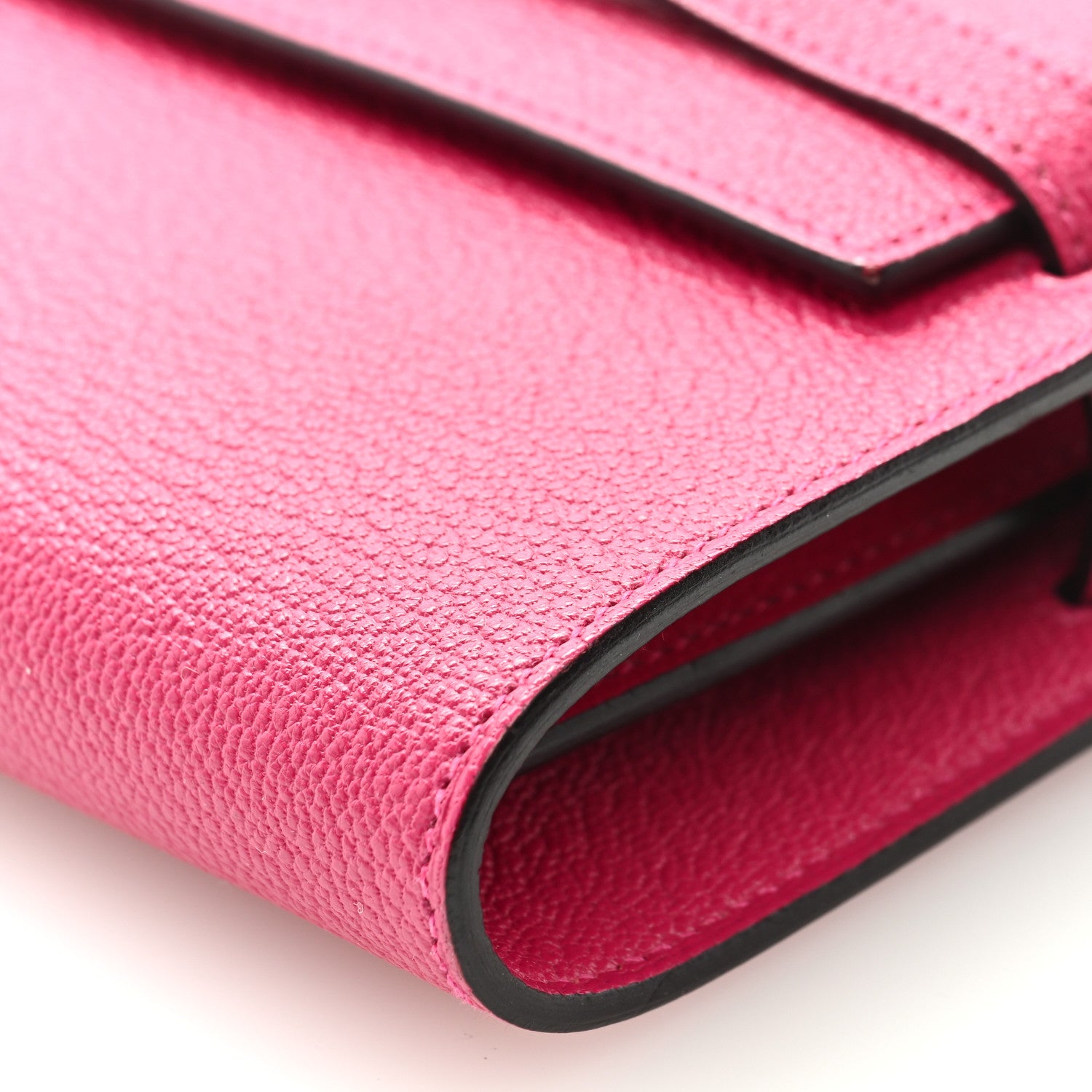 Hermes Chevre Mysore Kelly Wallet To Go Rose Mexico 8 of 9