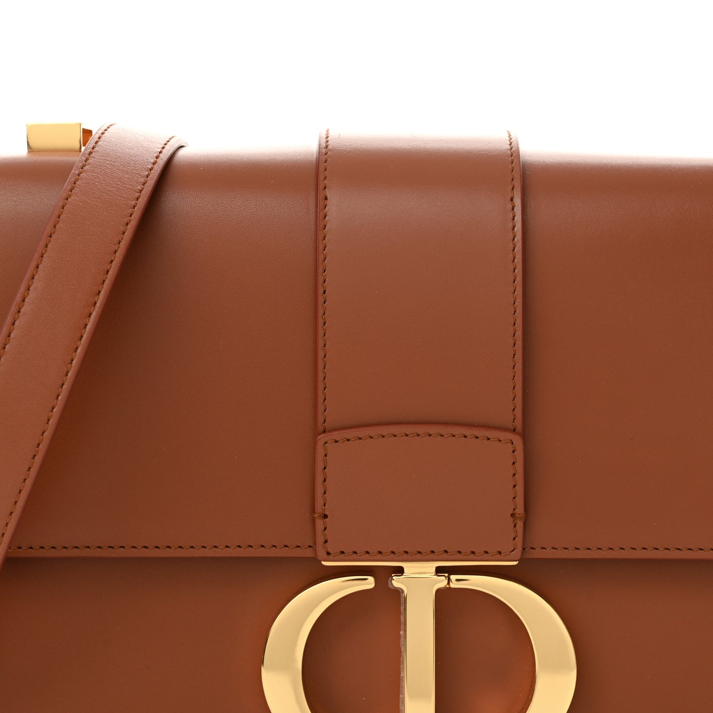 Smooth Calfskin 30 Montaigne Flap Bag Golden