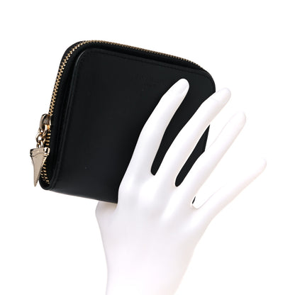 Givenchy Lambskin Shark Lock Zip Around Compact Wallet Black 2 of 9