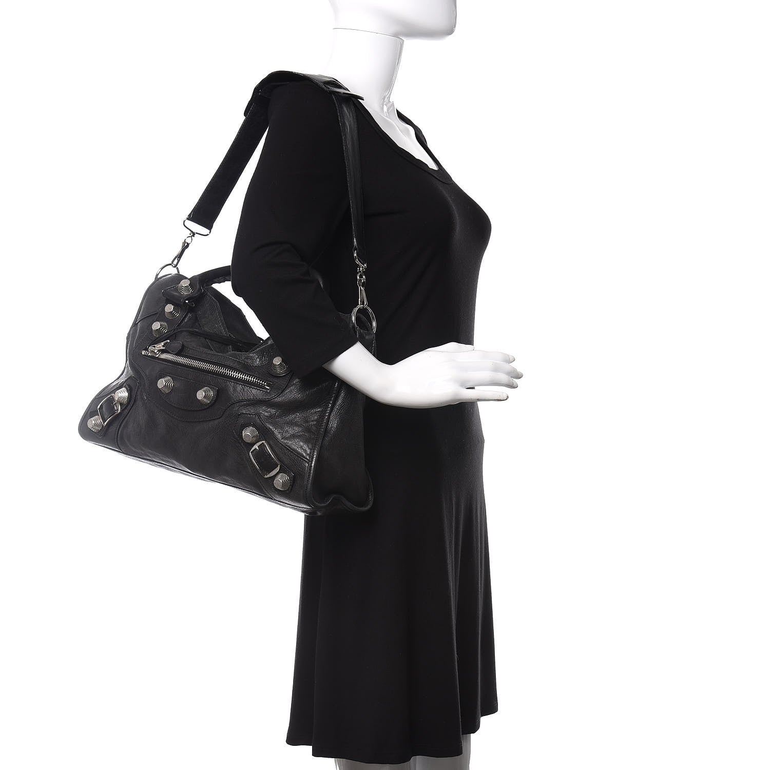 Balenciaga Agneau Giant 21 Silver Hardware City Black 2 of 14