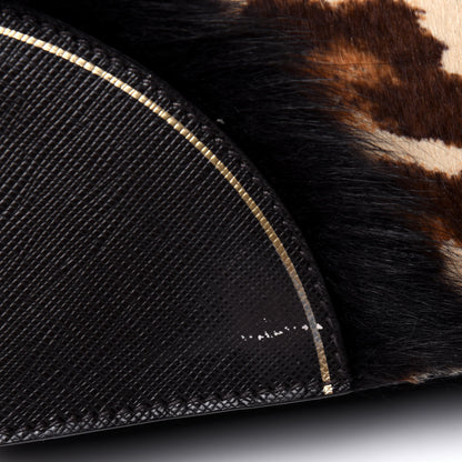 Prada Calf Hair Leopard Print Shoulder Bag Avorio 13 of 17