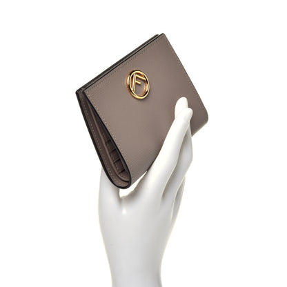 Fendi Vitello Cruise F is Fendi Compact Bi-Fold Wallet Tortora 2 of 7