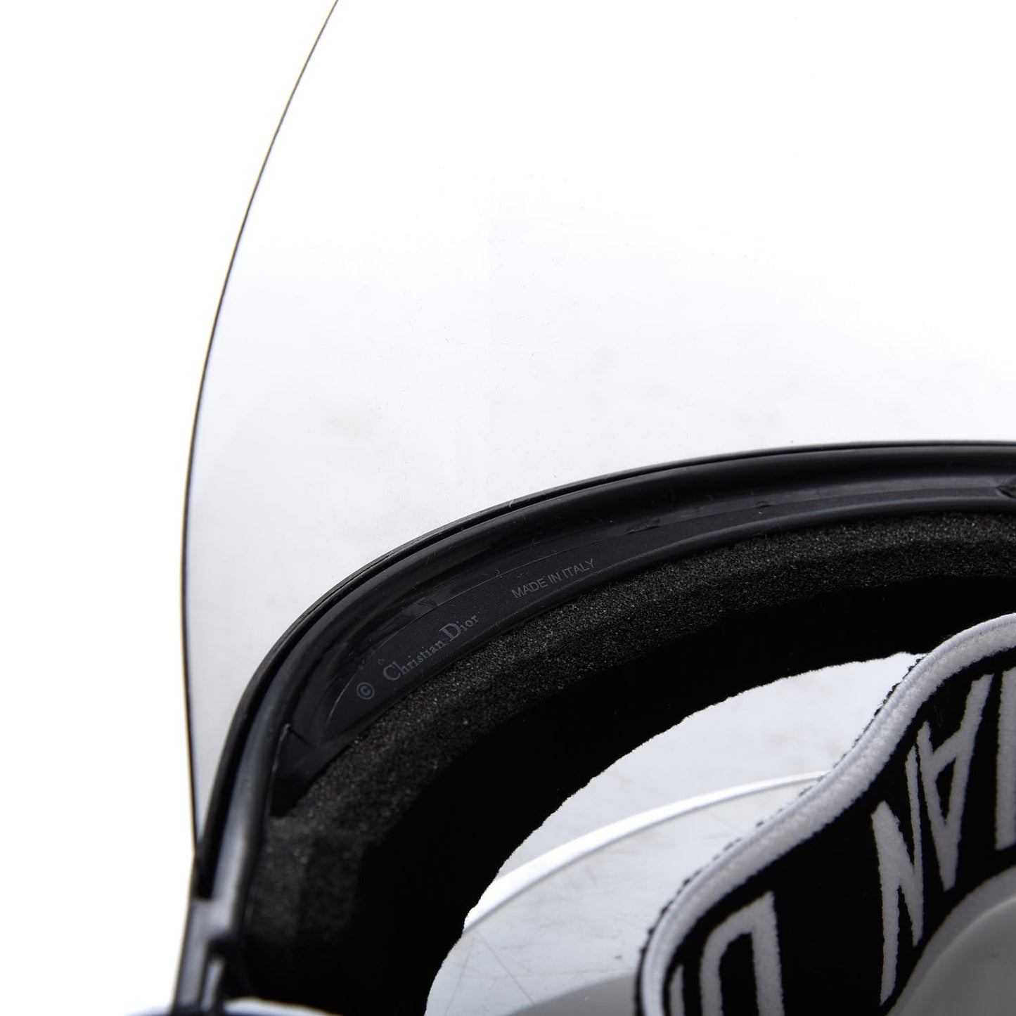 Mirrored DiorClub1 Sun Visor Black