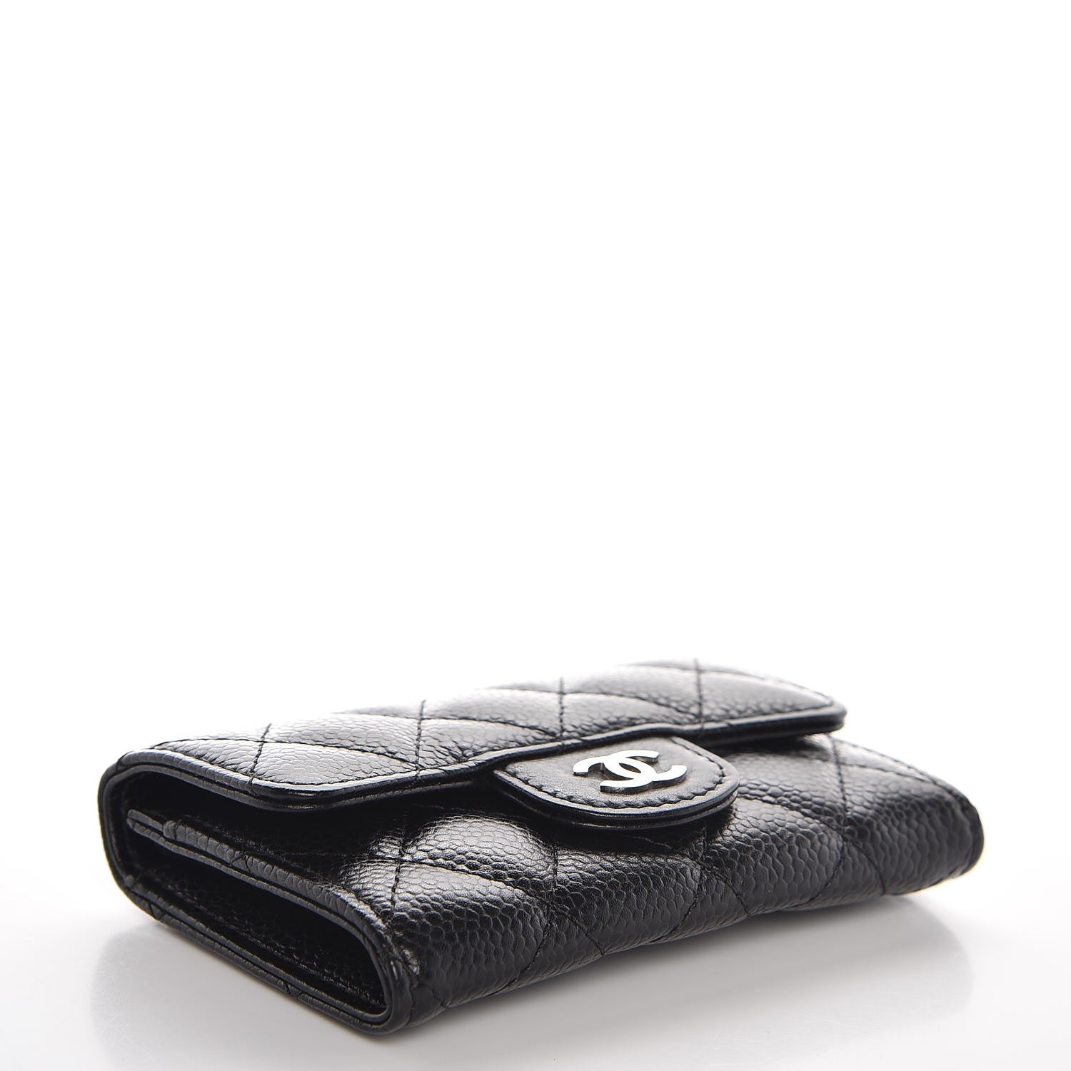 Chanel Caviar Quilted Flap Card Holder Black 4 of 8