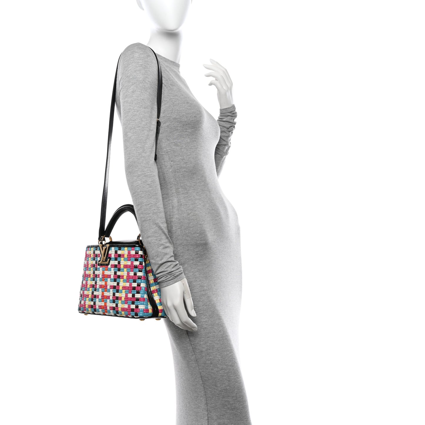Taurillon Calfskin Guinguette Capucines BB Multicolor