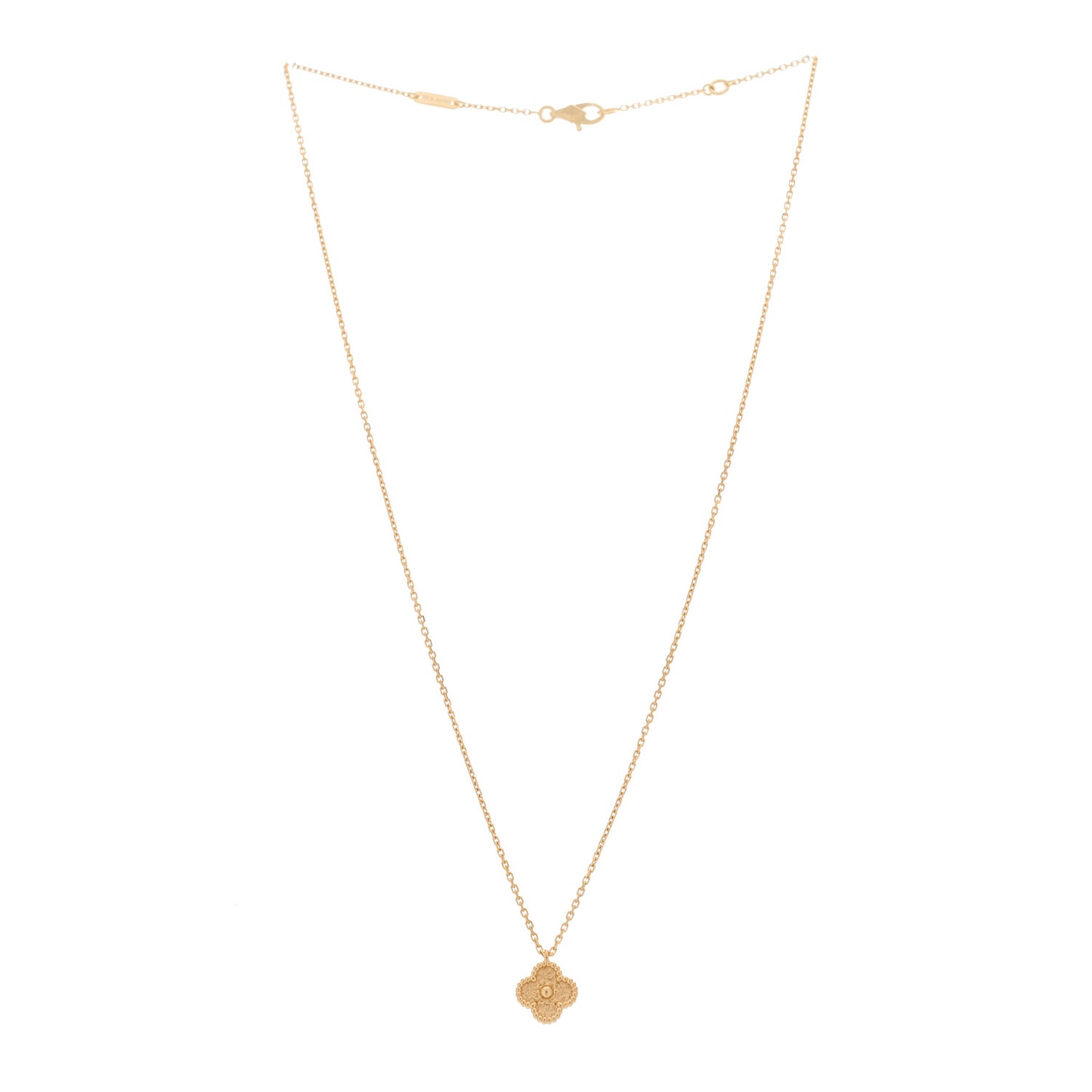 18K Rose Gold Sweet Alhambra Pendant Necklace