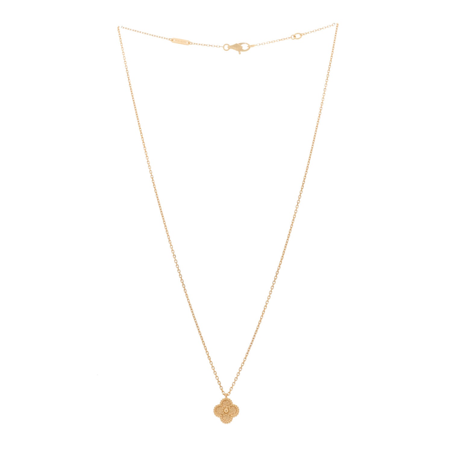 Van Cleef & Arpels 18K Rose Gold Sweet Alhambra Pendant Necklace 3 of 6