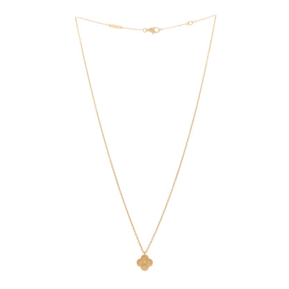 Van Cleef & Arpels 18K Rose Gold Sweet Alhambra Pendant Necklace 3 of 6