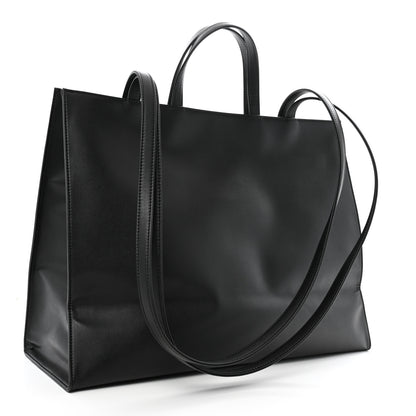 Telfar Vegan Leather Large Shopping Bag Black 2 of 13