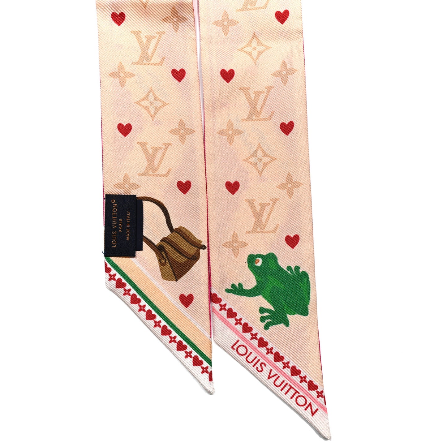 Silk Monogram LV Love Letters BB Bandeau Pink