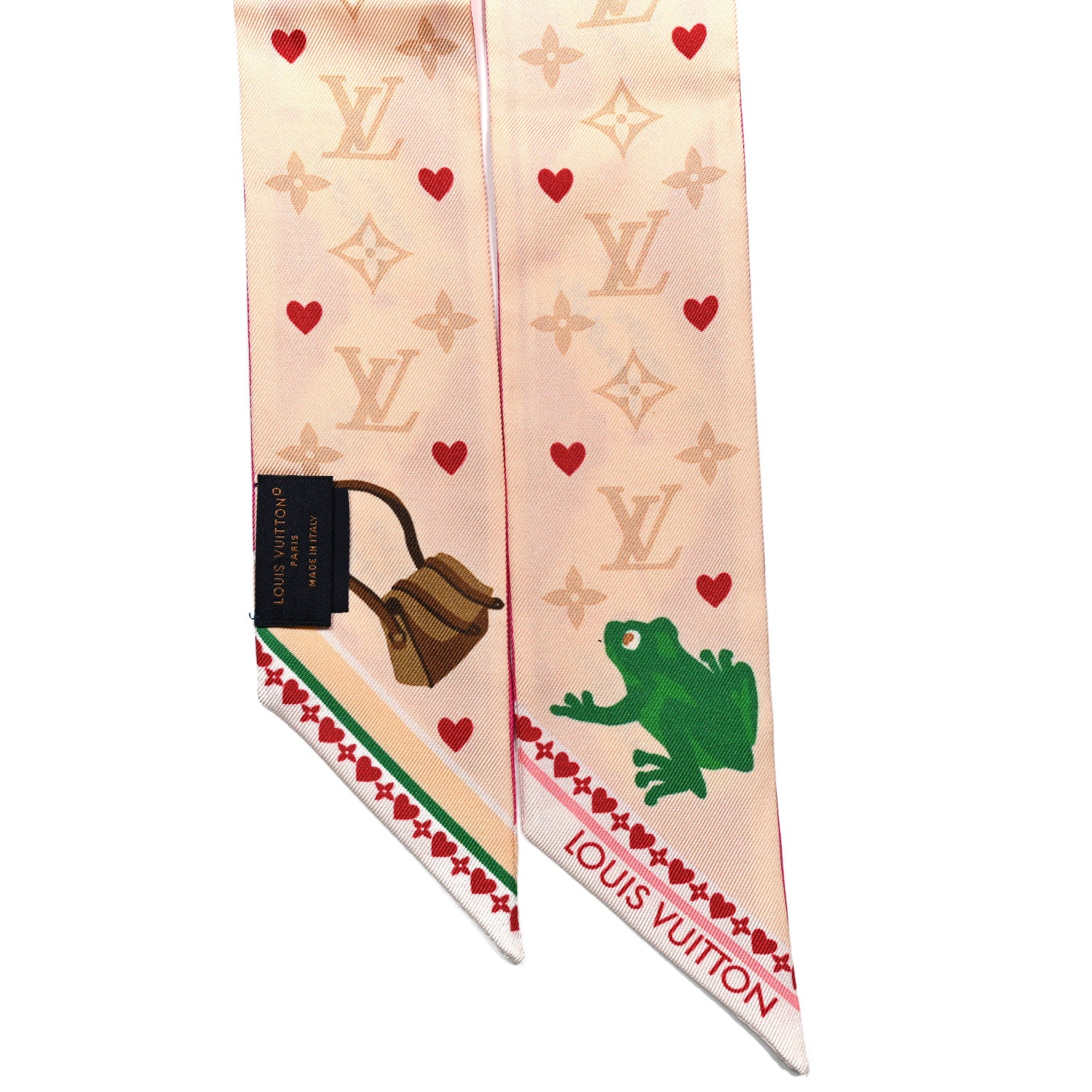 Louis Vuitton Silk Monogram LV Love Letters BB Bandeau Pink 2 of 4