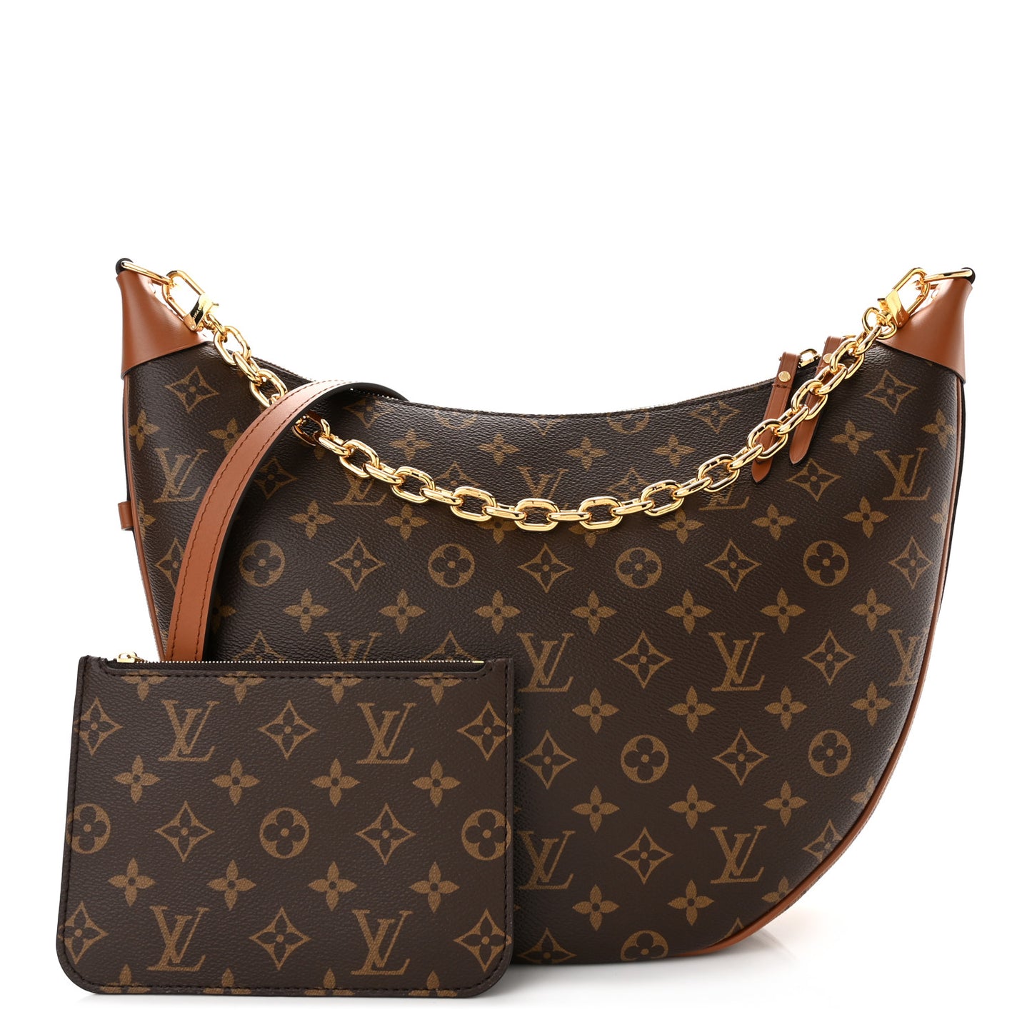 Reverse Monogram Loop Hobo