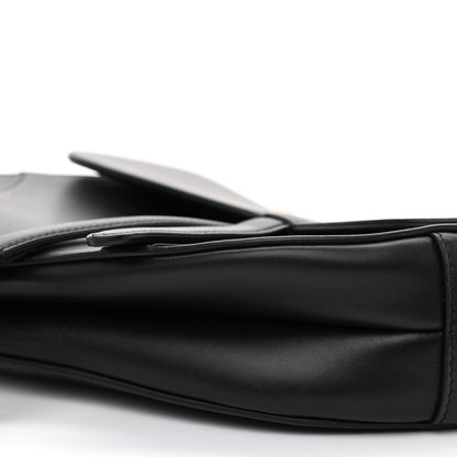 Christian Dior Calfskin Saddle Bag Black 9 of 10
