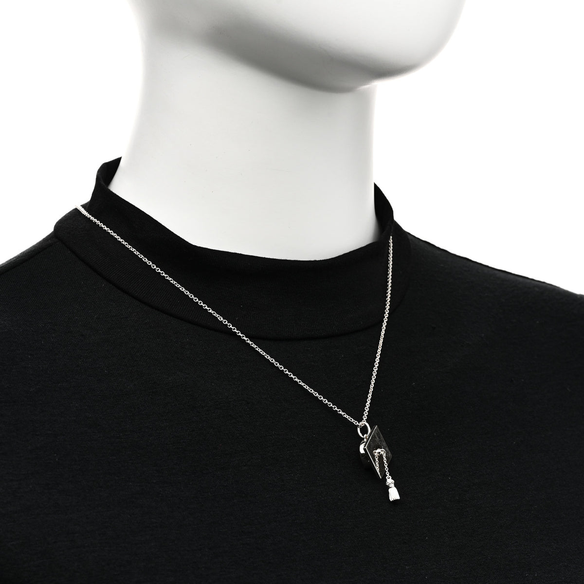 Tiffany Sterling Silver Graduation Cap Pendant Necklace 2 of 5