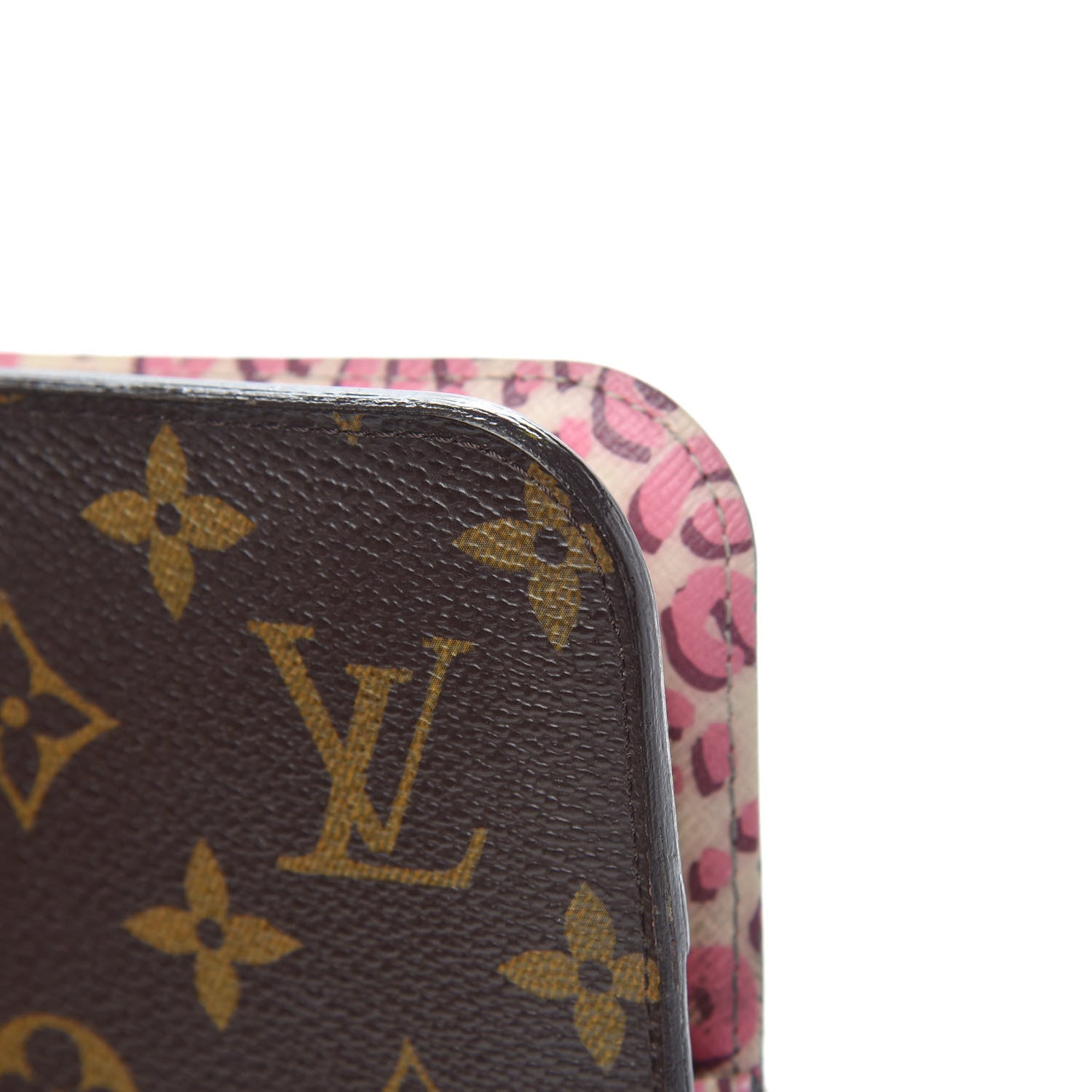 Louis Vuitton Monogram Leopard Insolite Wallet Blanc Corail 8 of 11