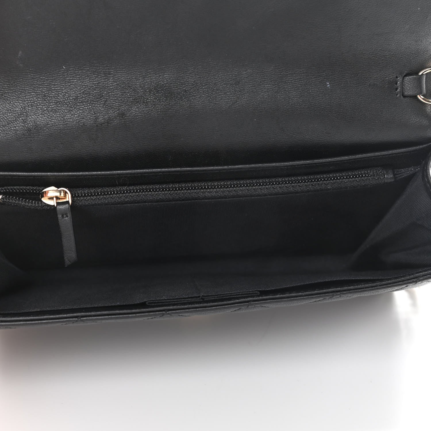 Chanel Lambskin Quilted Boy Wallet On Removable Chain WOC Black 5 of 11