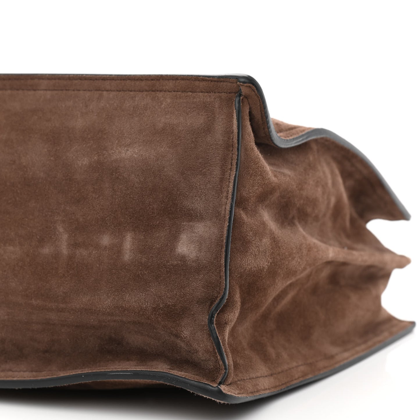 Suede Etiquette Tote Bruciato Astrale