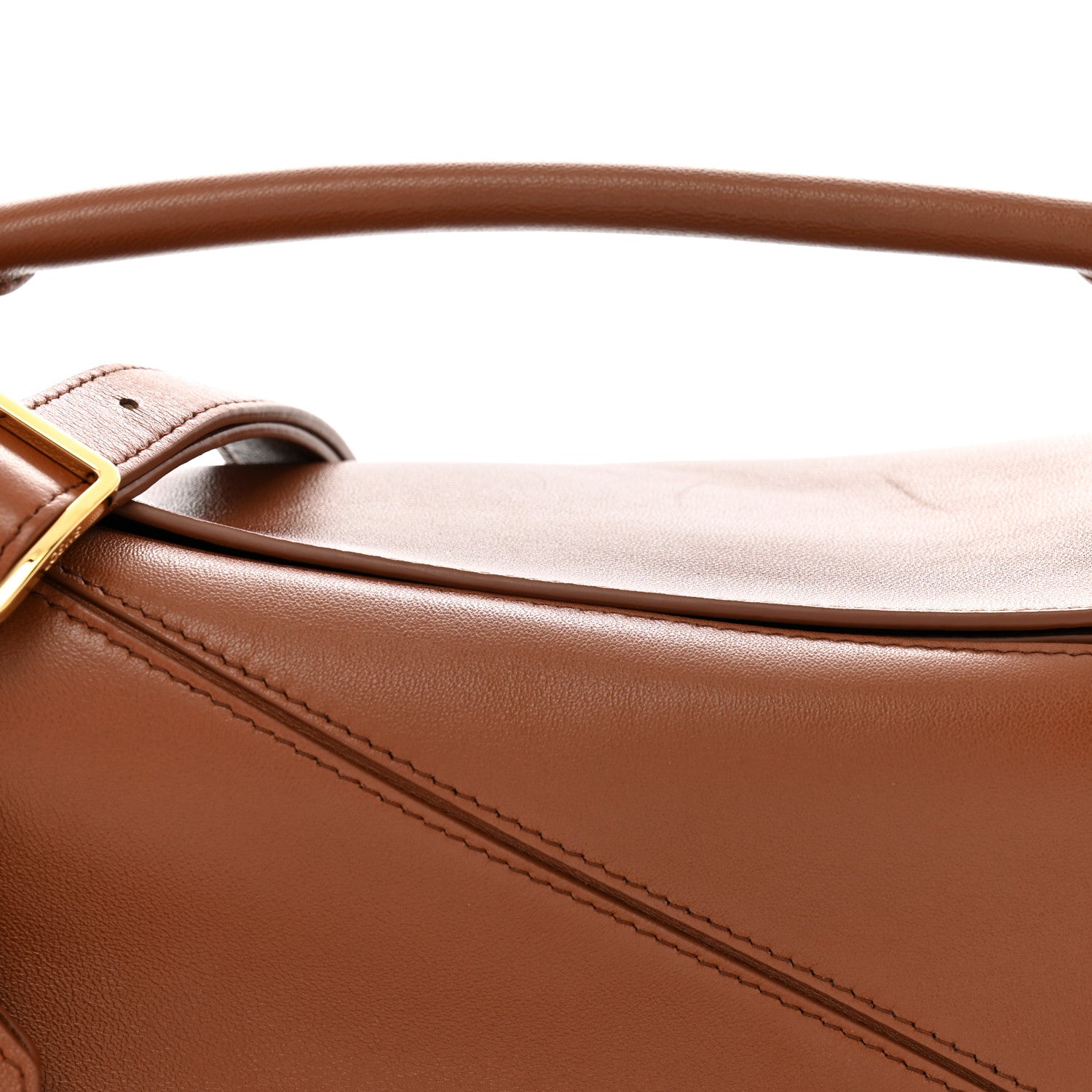 Loewe Nappa Lambskin Small Featherlight Puzzle Bag Pecan 7 of 11
