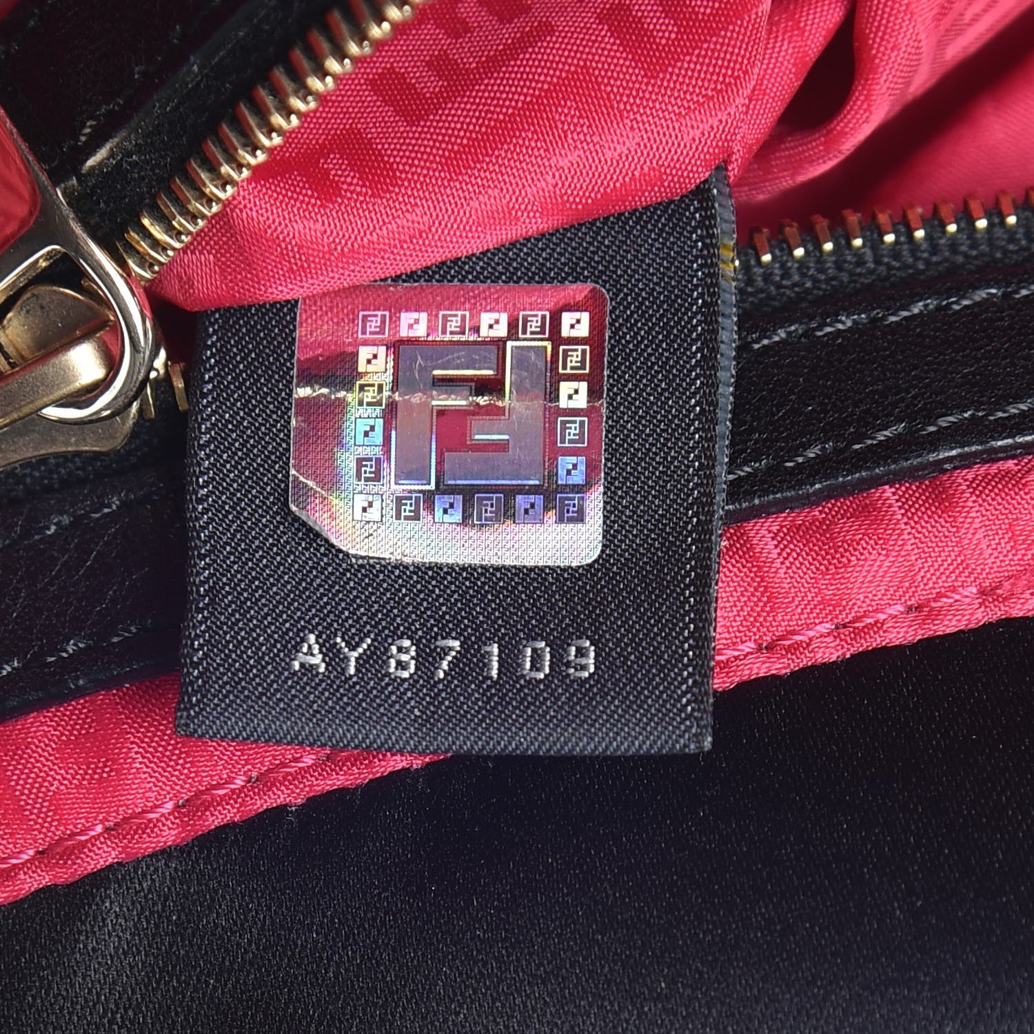 Fendi Nylon FF Multicolor Embroidered Baguette Multicolor 8 of 10