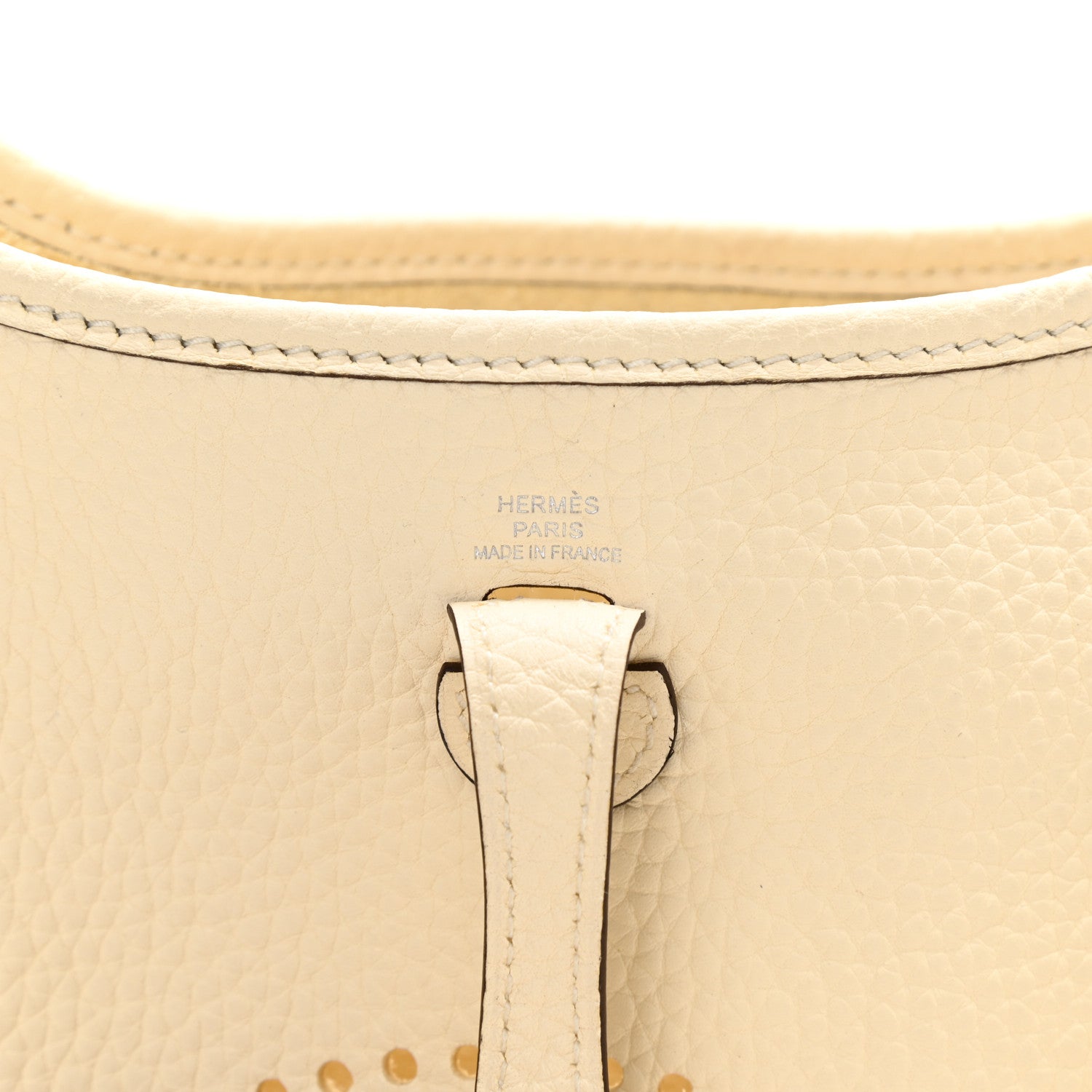 Hermes Taurillon Clemence Amazone Evelyne TPM Nata Craie 6 of 13
