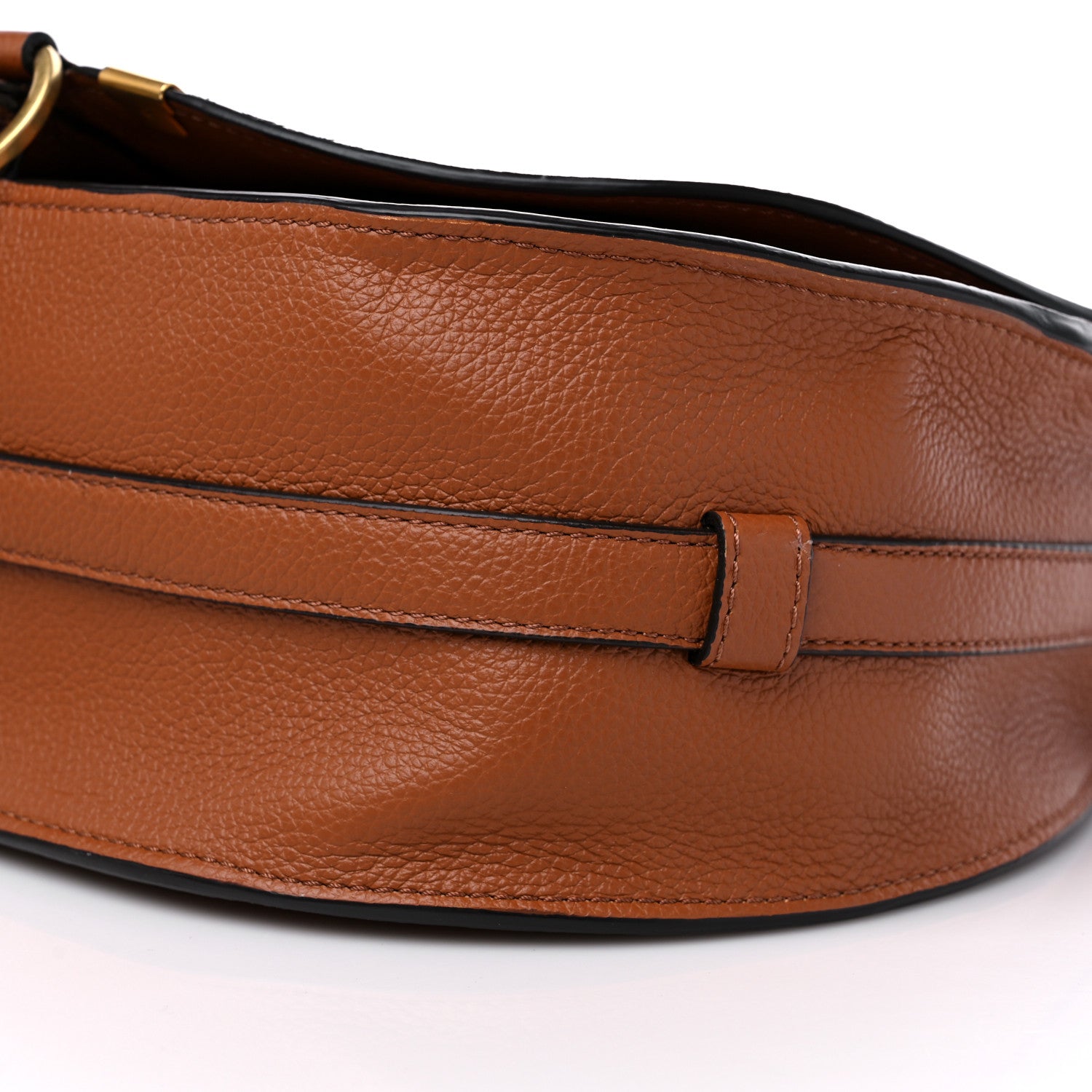 Chloe Calfskin Medium Marcie Round Crossbody Bag Tan 8 of 8