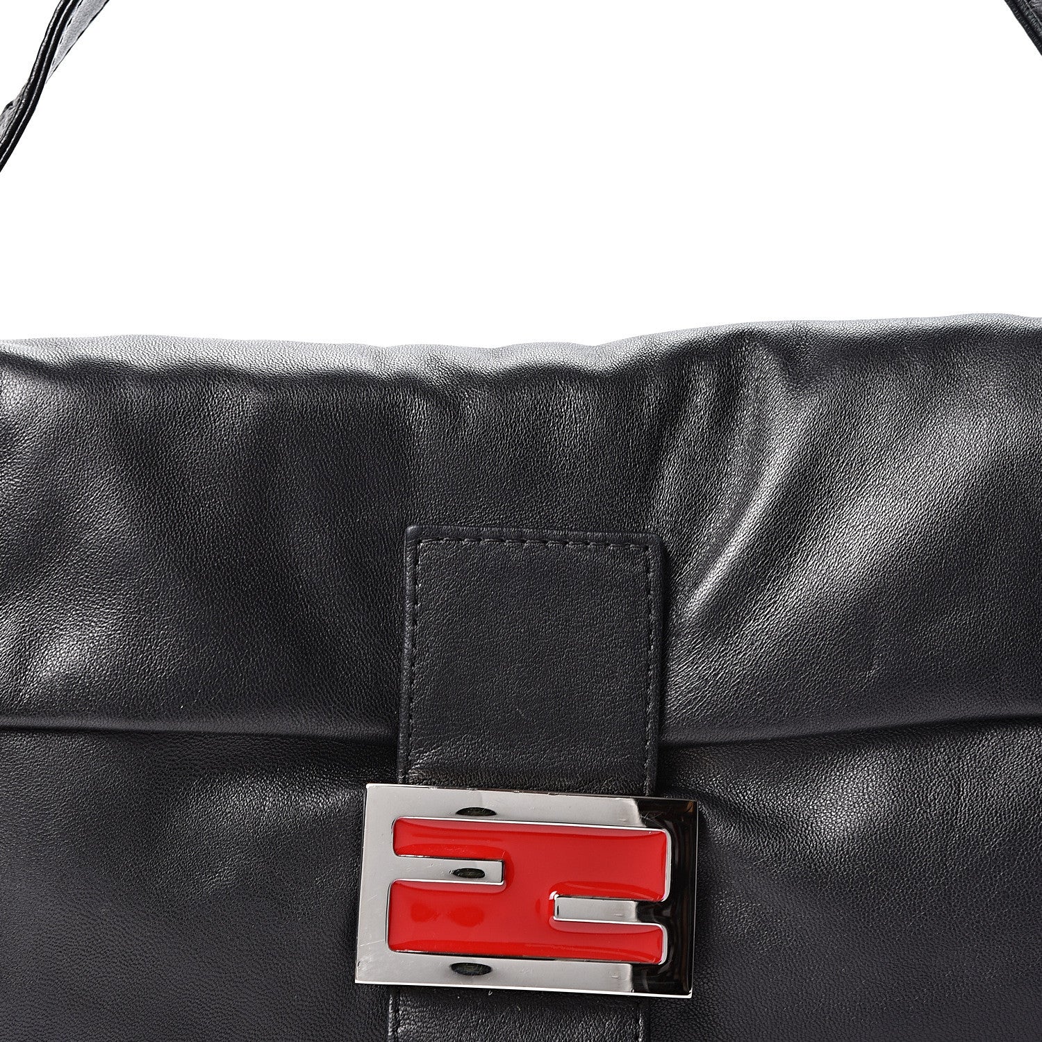 Fendi Lambskin Baguette Black 6 of 8