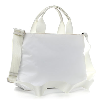 Prada Tessuto Nylon Pocket Tote Bianco 3 of 14