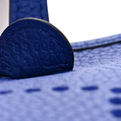 Hermes Taurillon Clemence Evelyne TPM Bleu Electrique 7 of 11