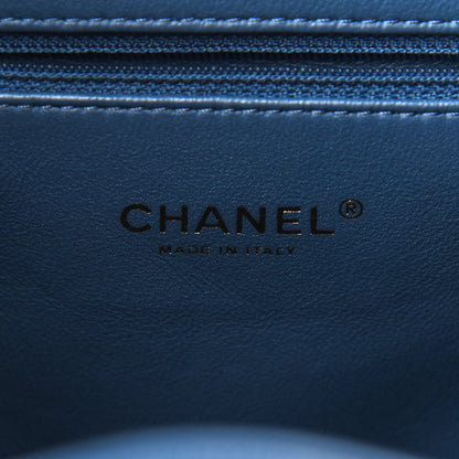 Chanel Caviar Quilted Business Affinity Backpack Blue 5 of 9