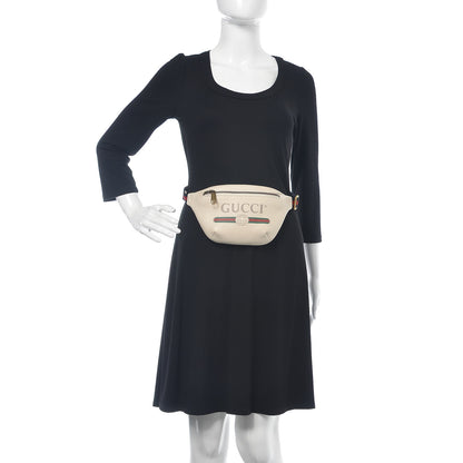 Gucci Grained Calfskin Small Logo Belt Bag White 2 of 8