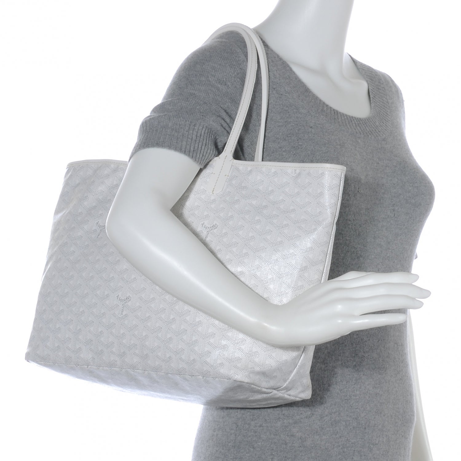 Goyard Goyardine Saint Louis PM White 2 of 9