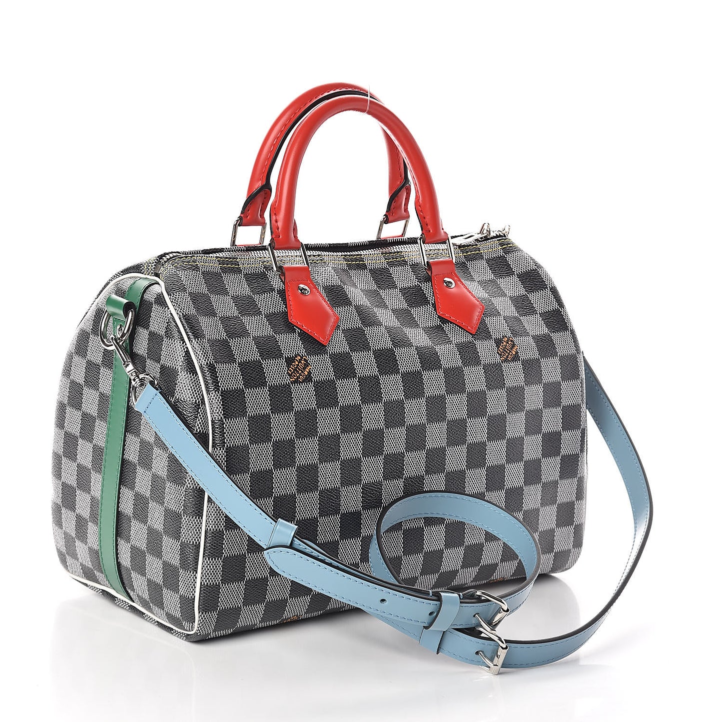 Damier Speedy Bandouliere 30 Black White