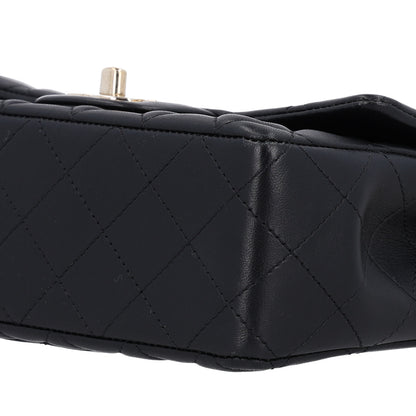 Chanel Lambskin Quilted Mini Coco Charms Rectangular Flap Black 10 of 10