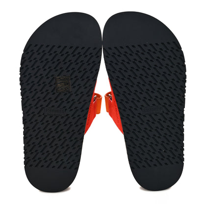 Hermes Suede Goatskin Womens Chypre Sandals 36 Rouge Ecarlate Sunset 5 of 9