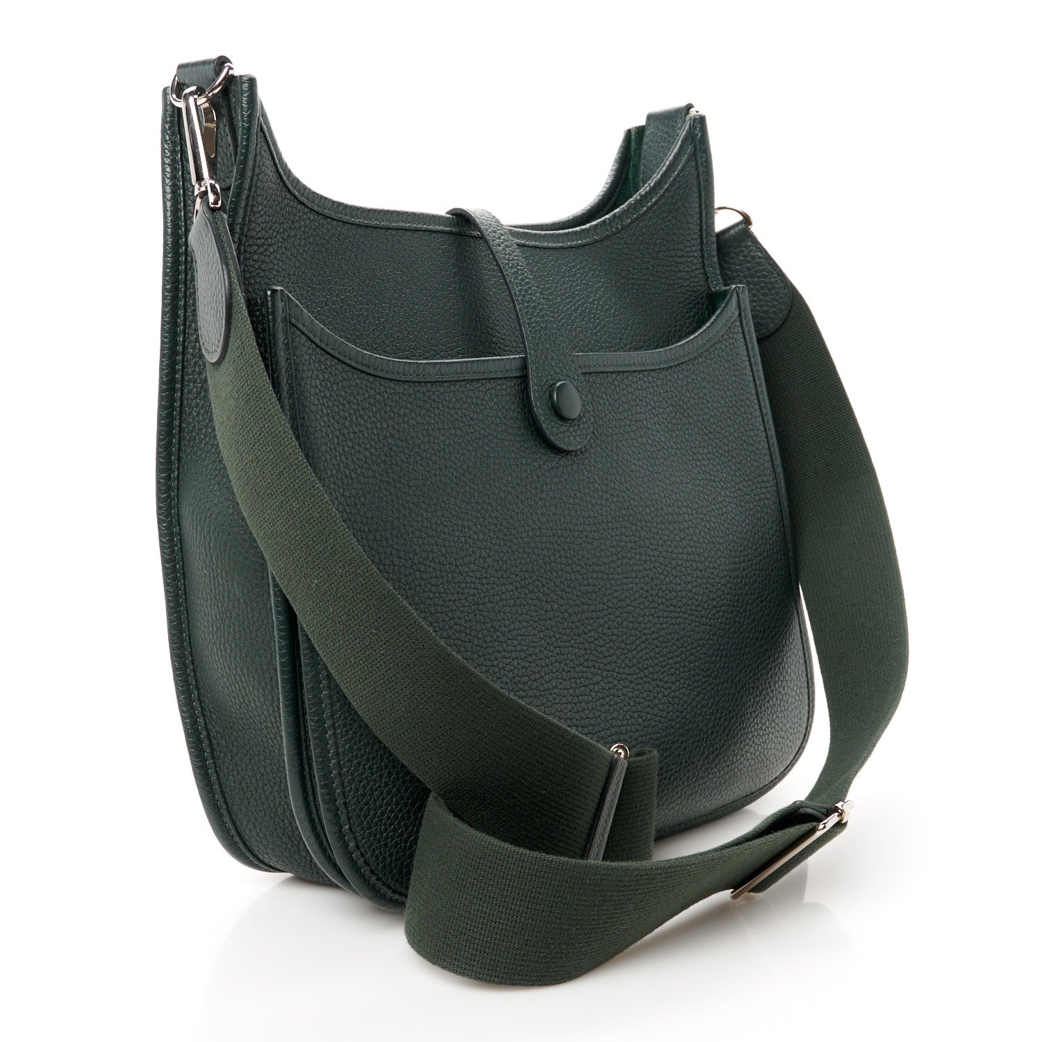 Hermes Taurillon Clemence Evelyne III PM Vert De Gris 3 of 10