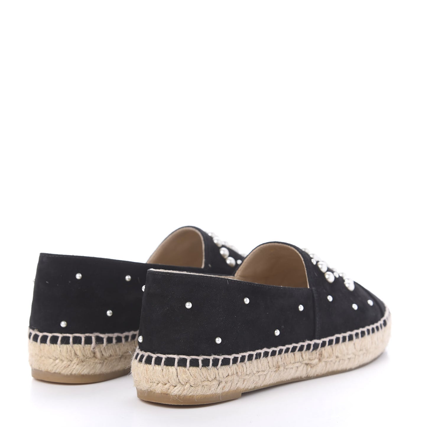 Suede Pearl CC Espadrilles 39 Black