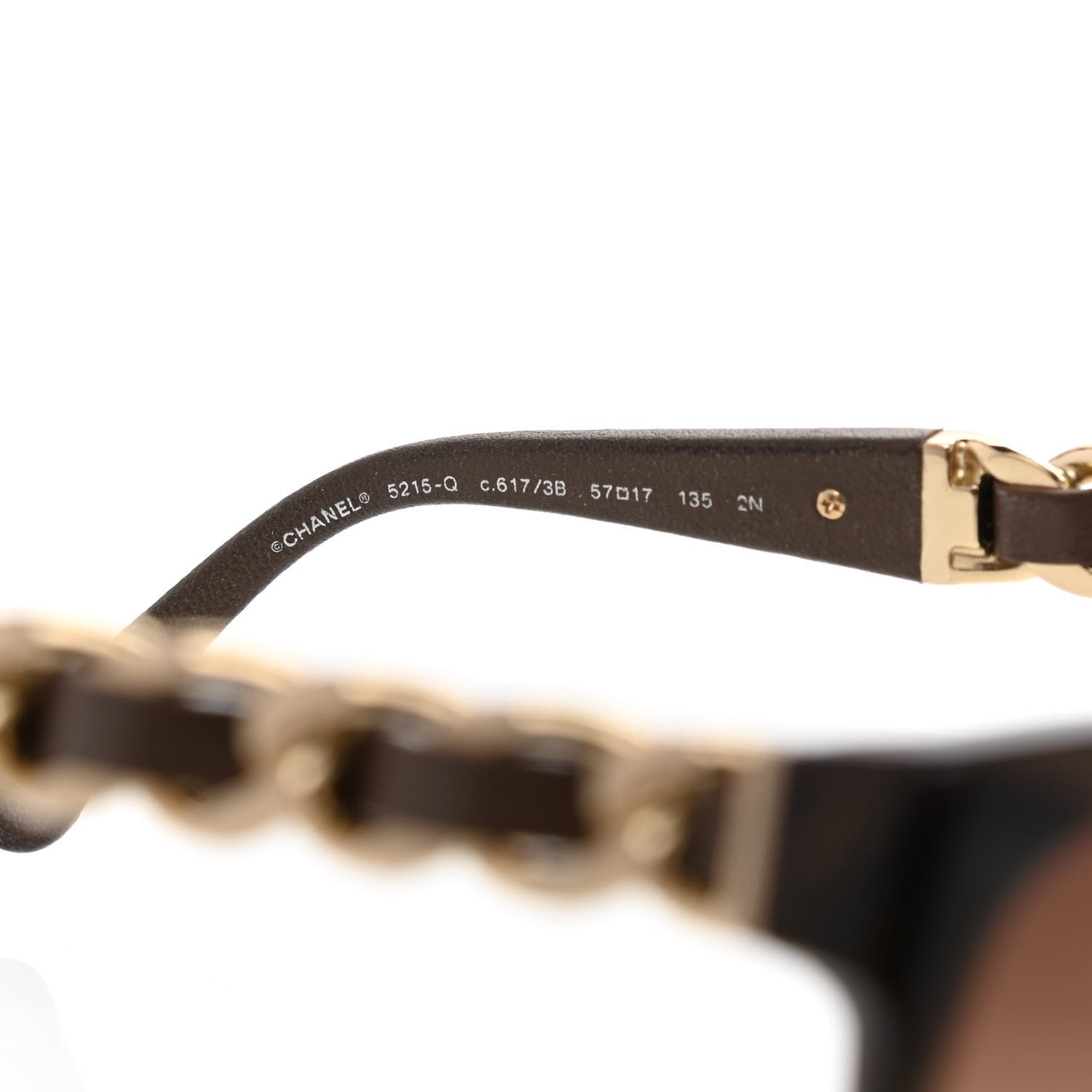 Chanel Acetate CC Chain Sunglasses 5215Q Brown 5 of 9