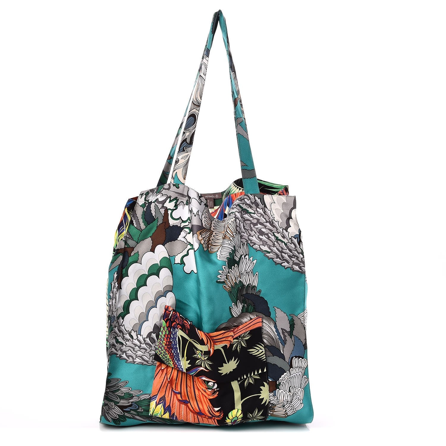 Hermes Silk Petit H Mythiques Phoenix Coloriages Shopping Bag 1 of 6