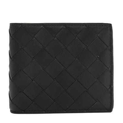 Bottega Veneta Nappa Intrecciato Bi-Fold Wallet Black Parakeet 1 of 8