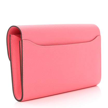 Hermes Evercolor Constance Long Wallet Rose Azalee 3 of 8