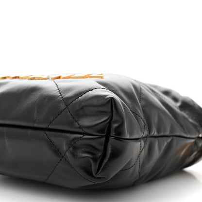 Chanel Shiny Calfskin Quilted Mini Chanel 22 Black 10 of 10