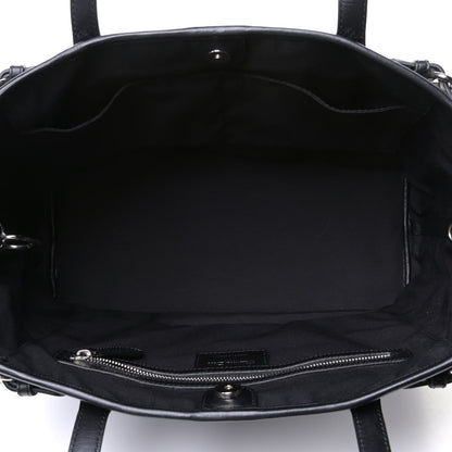 Christian Dior Coated Canvas Cannage Medium Panarea Tote Black Pink 4 of 6