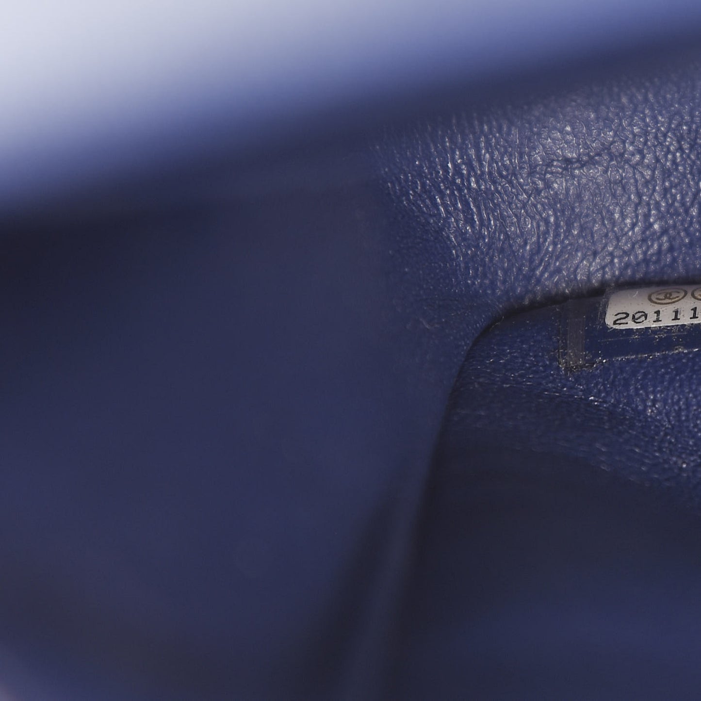 Velvet Quilted Medium Double Flap Navy Blue
