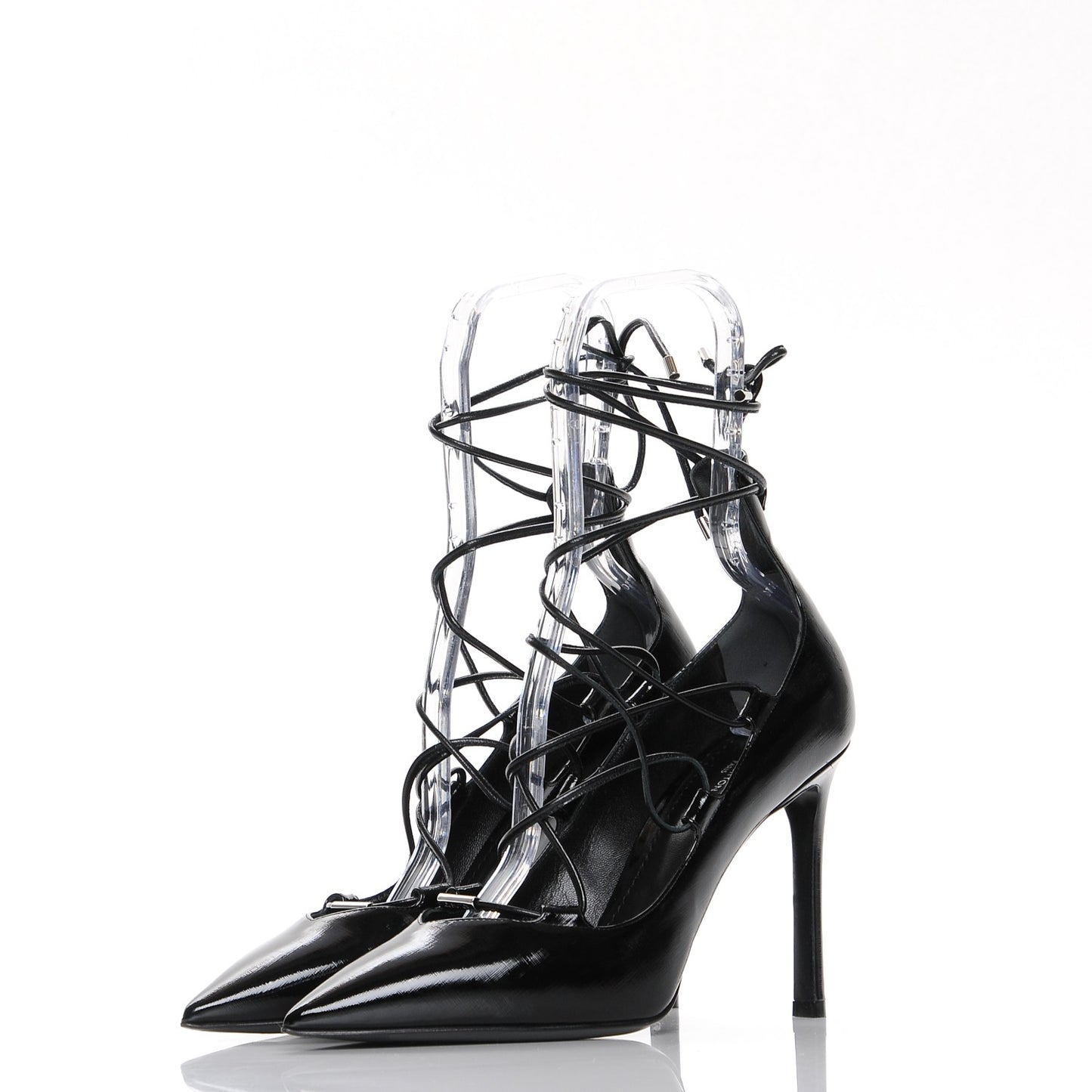 Patent Calfskin Cover Girl Pumps 39 Black