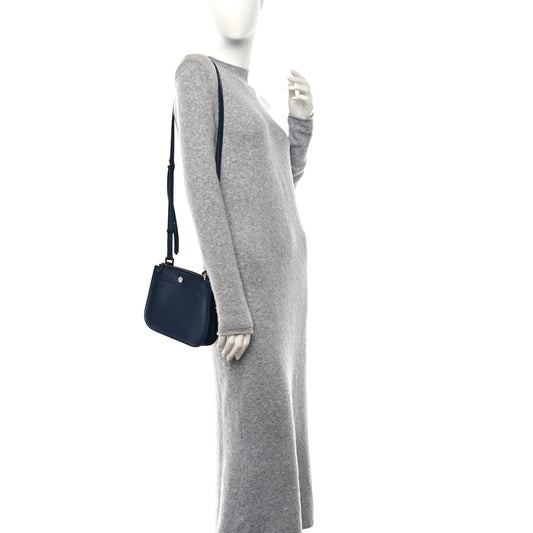 Calfskin Milky Way Odessa Shoulder Bag Navy