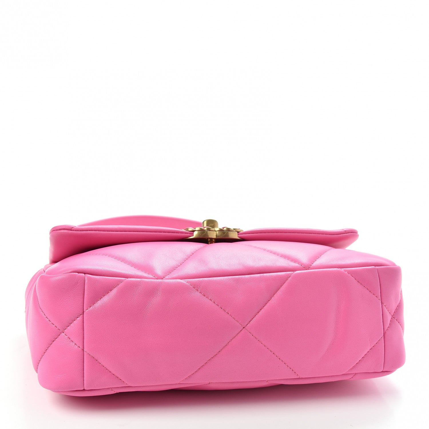 Chanel Lambskin Quilted Medium Chanel 19 Flap Neon Pink 4 of 10