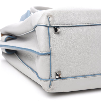 MCM Grained Calfskin Large Milla Tote Whisper Grey 11 of 17