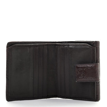 Gucci Guccissima Metal Bar French Flap Wallet Dark Chocolate 13 of 18