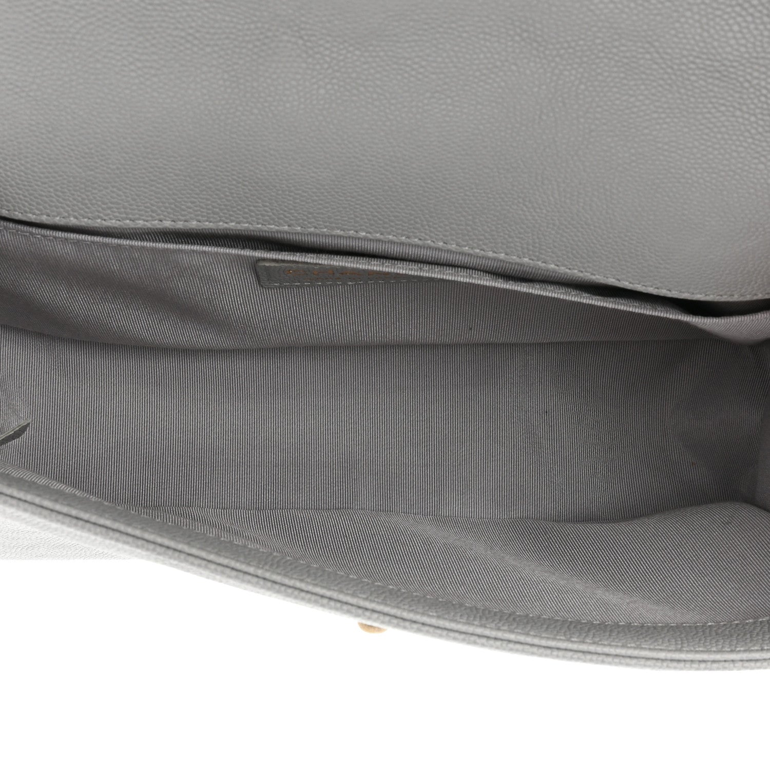 Chanel Caviar Quilted Medium Boy Flap Light Grey 5 of 9