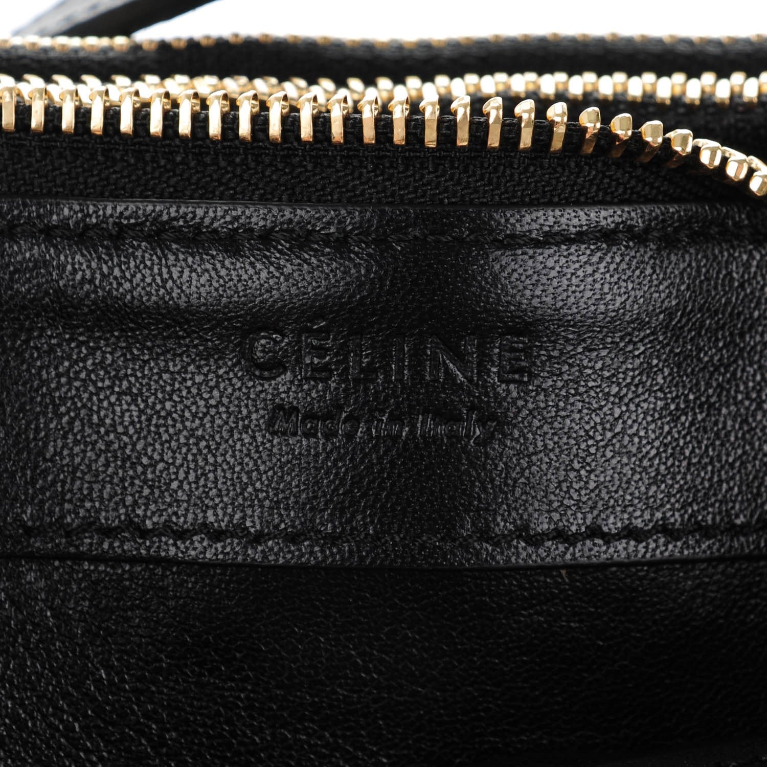 Celine Python Small Trio Crossbody Bag Black 6 of 7